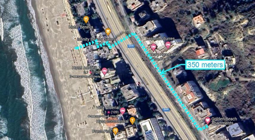 Golden Beach Apartments Дуррес Экстерьер фото